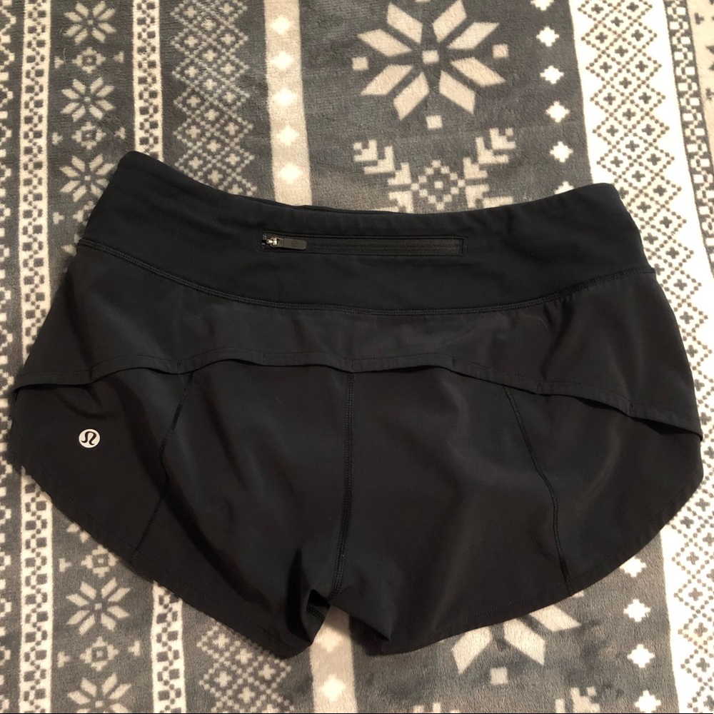 Black Lululemon Speed Up Short